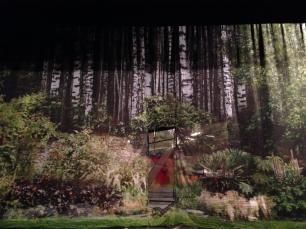 Microfibre Gauze - Forest Scene with Door Cut Out