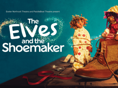 2 elves coming out of a boot